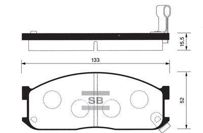 Комплект тормозных колодок, дисковый тормоз FI.BA FBP1044 для FORD ECONOVAN