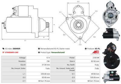 STARTER AS-PL S0049SR 4