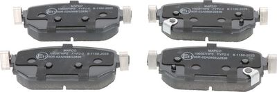 комплект спирачно феродо, дискови спирачки MAPCO 106097HPS