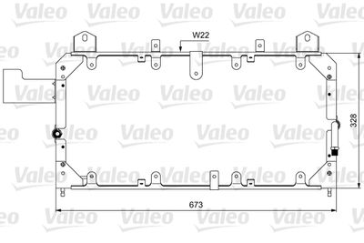VALEO 814062 Радіатор кондиціонера для LAND ROVER (Ленд ровер)