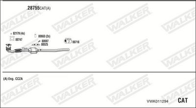 Изпускателна система WALKER VWK011294