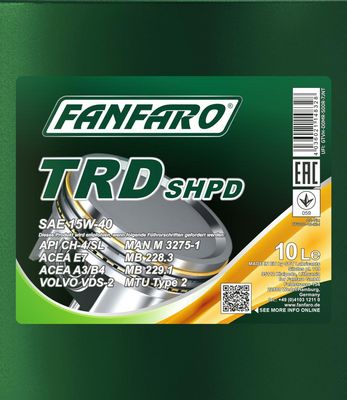 FANFARO TRD SHPD 15W-40 10L
