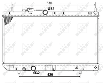Радиатор, охлаждение двигателя WILMINK GROUP WG1722183 для DAIHATSU GRAN