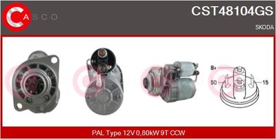CASCO Startmotor / Starter Genuine (CST48104GS)