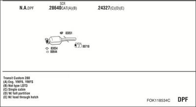SISTEM DE ESAPAMENT WALKER FOK118534C