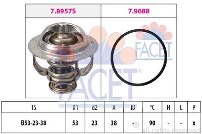 Термостат, охлаждающая жидкость FACET 7.8957 для VW JETTA