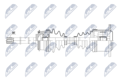 Приводной вал NTY NPW-TY-083 для TOYOTA HILUX