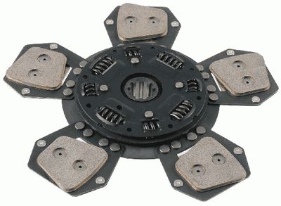 Koppelingsplaat/plaat keramiek (295mm aantal peddels: 5)