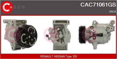 CASCO CAC71061GS Компрессор кондиционера для DACIA LOGAN MCV II