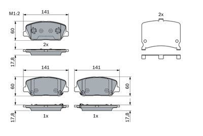 SET PLACUTE FRANA FRANA DISC BOSCH 0986494671 4