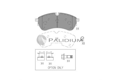 Комплект тормозных колодок, дисковый тормоз ASHUKI by Palidium P1-1556 для MAN TGE