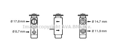 AVA-QUALITY-COOLING BW1088 Розширювальний клапан кондиціонера 