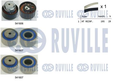 Комплект ремня ГРМ RUVILLE 550323 для JAGUAR XJ
