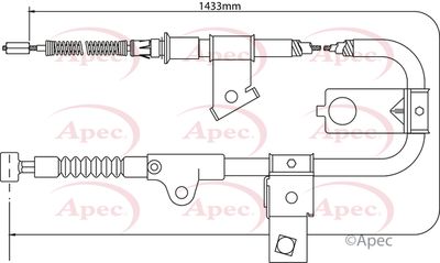 Cable Pull, parking brake APEC CAB1308