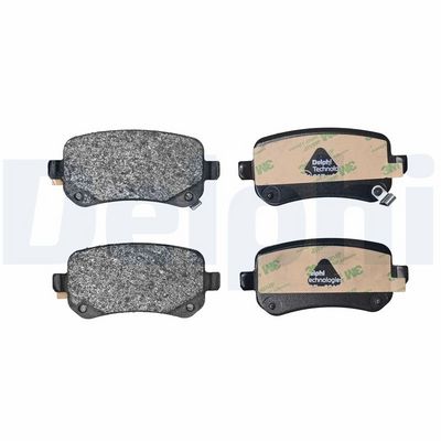 Remblokken set Achter (zonder toevoegingen), past: CHRYSLER GRAND VOYAGER V, TOWN & COUNTRY, VOYAGER V  DODGE GRAND, JOURNEY  FIAT FREEMONT 2.0D-4.0 06.07-