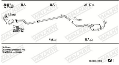 SISTEM DE ESAPAMENT WALKER REK031553