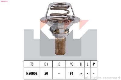 Termostat, środek chłodzący KW 580 327S