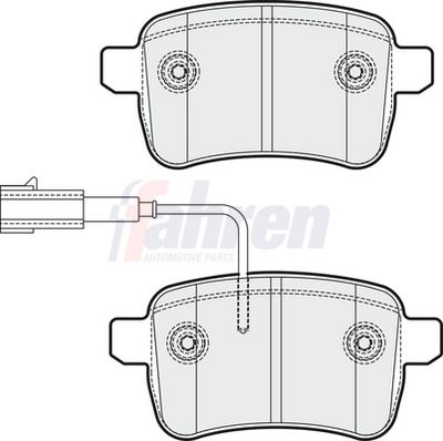 Fahren Brake Pad Set, disc brake FBP3711