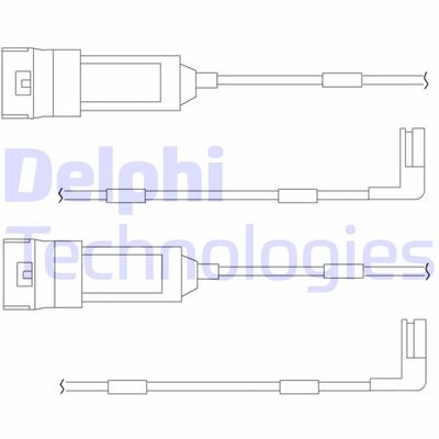 Сигнализатор, износ тормозных колодок DELPHI LZ0114 для OPEL KADETT