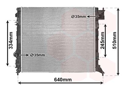RADIATOR RACIRE MOTOR VAN WEZEL 43012701