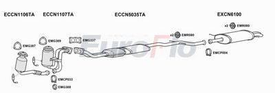 Układ wydechowy EUROFLO CNC5303001A00