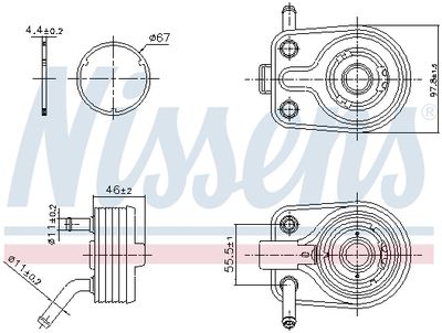 RADIATOR ULEI ULEI MOTOR NISSENS 91447 4