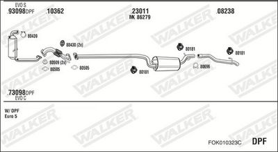ABGASANLAGE WALKER FOK010323C