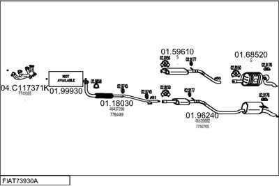 SISTEM DE ESAPAMENT MTS FIAT73930A008910