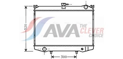 радиатор, охлаждане на двигателя AVA Clever Choice DN2041