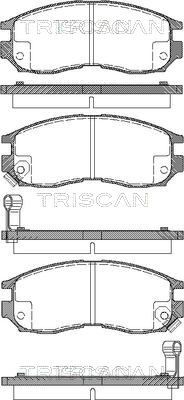 Комплект тормозных колодок, дисковый тормоз TRISCAN 8110 42010 для MITSUBISHI SANTAMO