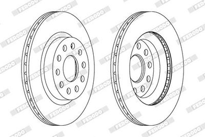 DISC FRANA FERODO DDF1223C 1