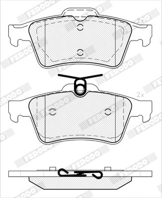 SET PLACUTE FRANA FRANA DISC FERODO FDB5388 2