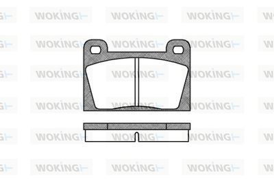Комплект тормозных колодок, дисковый тормоз WOKING P1183.10 для WARTBURG 353
