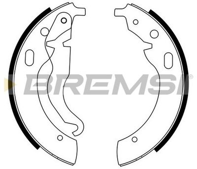 Комплект тормозных колодок BREMSI GF0073 для BMW 1600