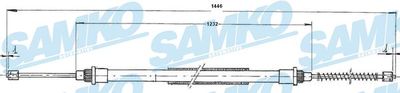 Тросик, cтояночный тормоз SAMKO C0729B для RENAULT 4
