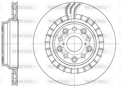 WOKING D61879.10 Тормозные диски  для LEXUS LS (Лексус Лс)