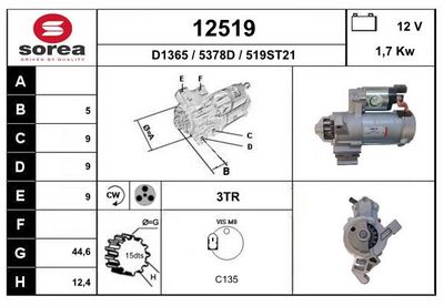 STARTER EAI 12518