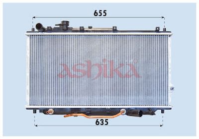 ASHIKA Radiatorius, variklio aušinimas