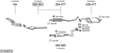 SISTEM DE ESAPAMENT BOSAL SYS06578