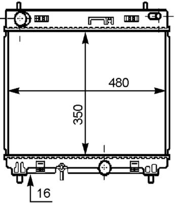 Radiateur - CR1205000S - MAHLE
