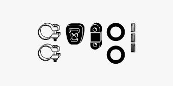 SET MONTARE SISTEM DE ESAPAMENT HJS 82327033