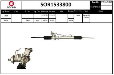 Рулевой механизм EAI SOR1533800 для MAZDA MX-3
