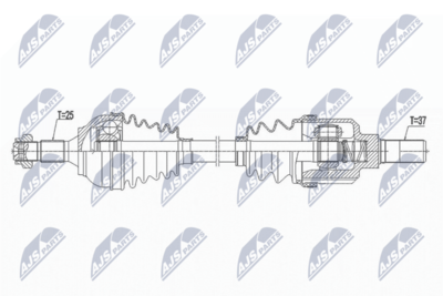 Wał napędowy NTY NPW-CT-101