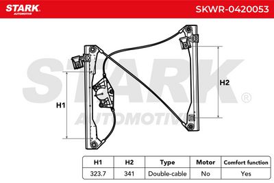 стъклоподемник STARK SKWR-0420053