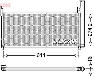 DENSO DCN50116 Радиатор кондиционера  для TOYOTA PRIUS (Тойота Приус)