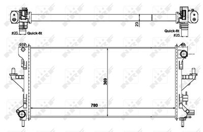 RADIATOR RACIRE MOTOR NRF 58424 2