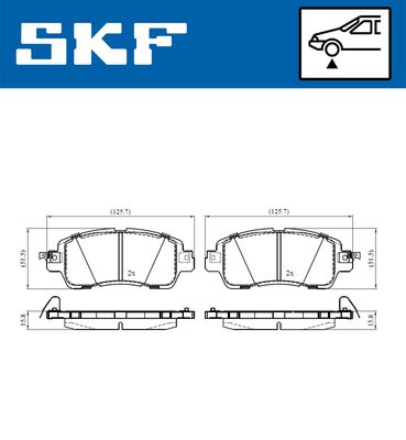 Brake Pad Set, disc brake VKBP 80478 A