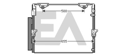 EACLIMA 30C71061 Радиатор кондиционера  для LEXUS LX (Лексус Лx)