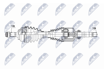 Wał napędowy NTY NPW-CT-161