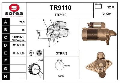 STARTER SNRA TR9110